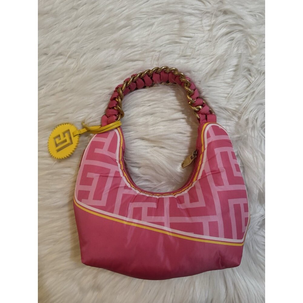 Balmain x Barbie Mini Pillow Monogram Shoulder Bag Rose Clair - Picture 3 of 9